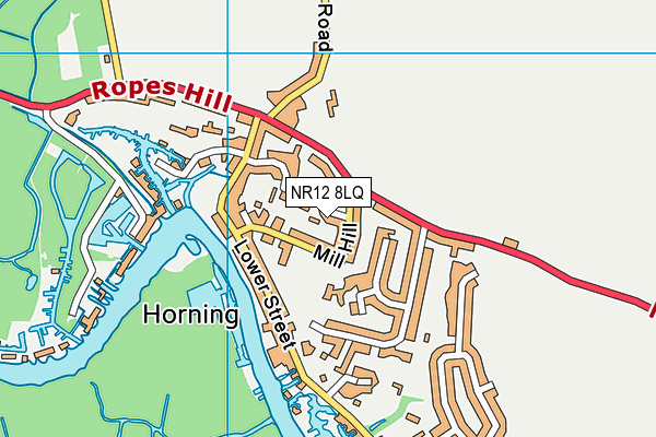 NR12 8LQ map - OS VectorMap District (Ordnance Survey)