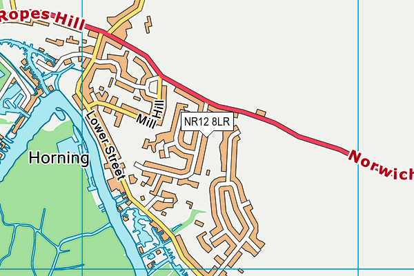 NR12 8LR map - OS VectorMap District (Ordnance Survey)