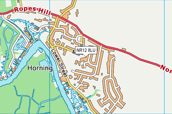 NR12 8LU map - OS VectorMap District (Ordnance Survey)