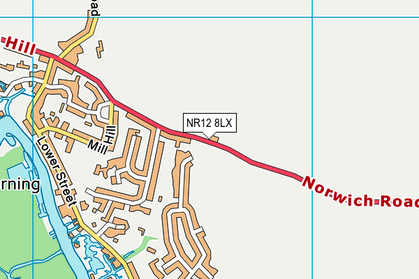 NR12 8LX map - OS VectorMap District (Ordnance Survey)