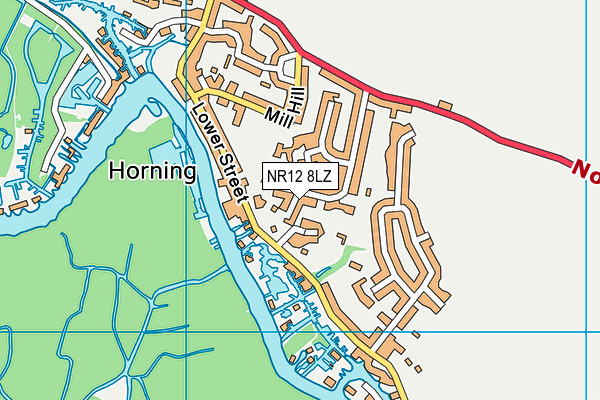 NR12 8LZ map - OS VectorMap District (Ordnance Survey)