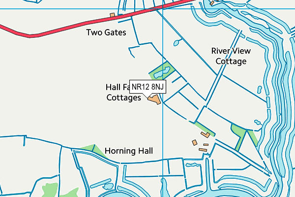 NR12 8NJ map - OS VectorMap District (Ordnance Survey)