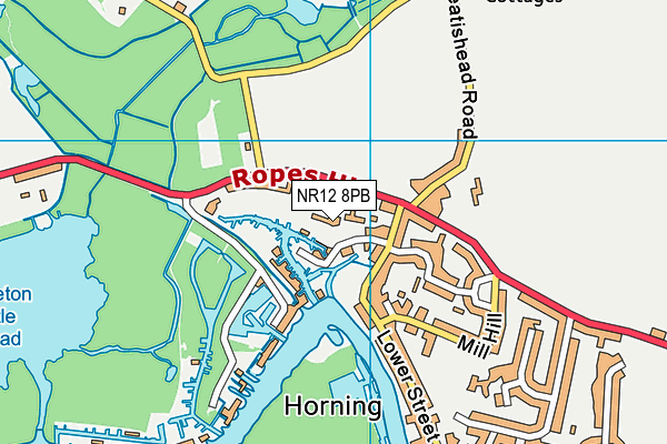 NR12 8PB map - OS VectorMap District (Ordnance Survey)