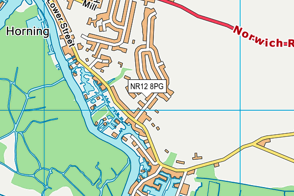 NR12 8PG map - OS VectorMap District (Ordnance Survey)
