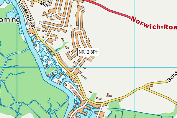 NR12 8PH map - OS VectorMap District (Ordnance Survey)