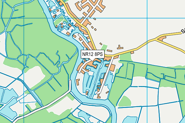 NR12 8PS map - OS VectorMap District (Ordnance Survey)