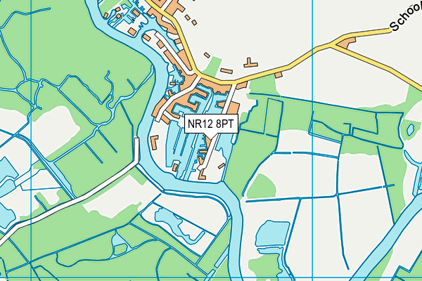 NR12 8PT map - OS VectorMap District (Ordnance Survey)