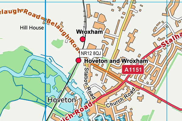 Map of WROXHAM MINIATURE WORLDS LIMITED at district scale