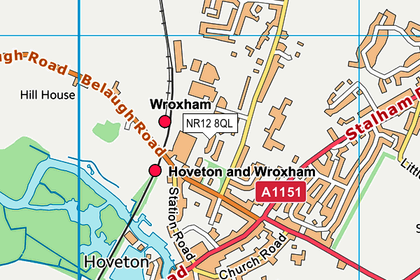 NR12 8QL map - OS VectorMap District (Ordnance Survey)