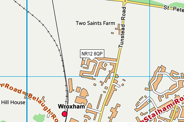 NR12 8QP map - OS VectorMap District (Ordnance Survey)