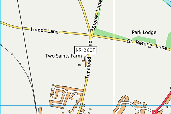 NR12 8QT map - OS VectorMap District (Ordnance Survey)