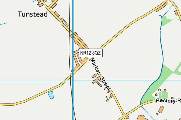 NR12 8QZ map - OS VectorMap District (Ordnance Survey)