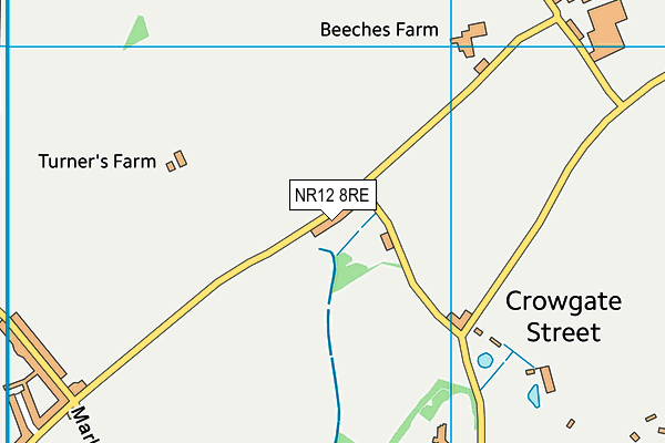 NR12 8RE map - OS VectorMap District (Ordnance Survey)