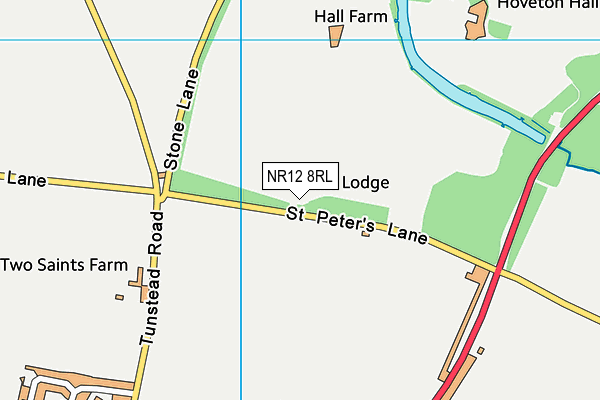 NR12 8RL map - OS VectorMap District (Ordnance Survey)