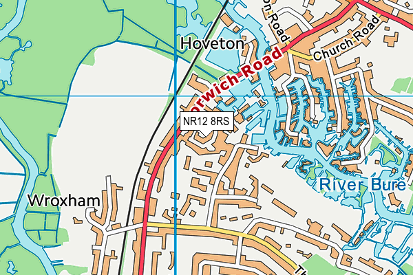 NR12 8RS map - OS VectorMap District (Ordnance Survey)