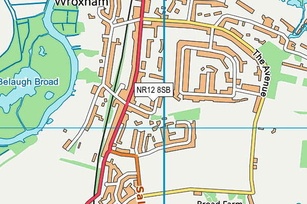 NR12 8SB map - OS VectorMap District (Ordnance Survey)