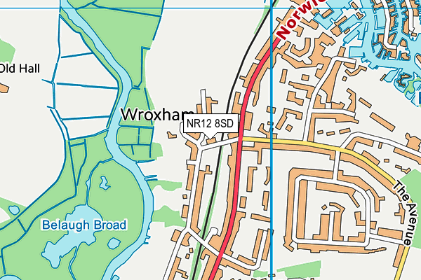 NR12 8SD map - OS VectorMap District (Ordnance Survey)