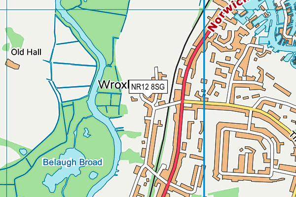 NR12 8SG map - OS VectorMap District (Ordnance Survey)