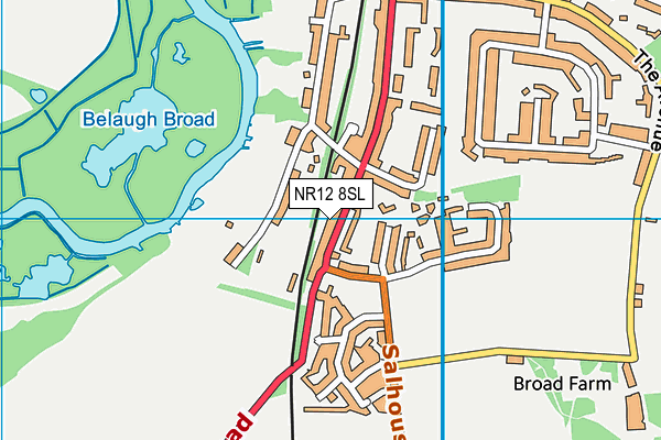Trafford Park map (NR12 8SL) - OS VectorMap District (Ordnance Survey)