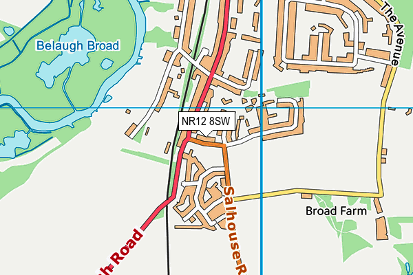 NR12 8SW map - OS VectorMap District (Ordnance Survey)
