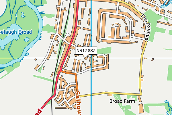 NR12 8SZ map - OS VectorMap District (Ordnance Survey)