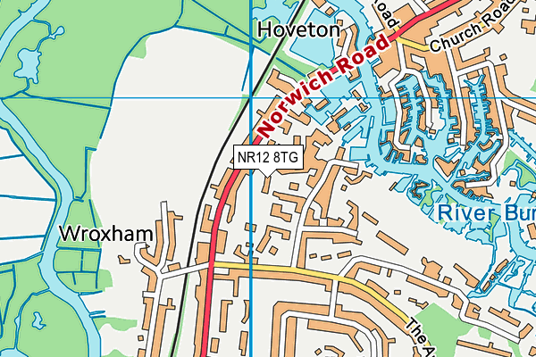 NR12 8TG map - OS VectorMap District (Ordnance Survey)