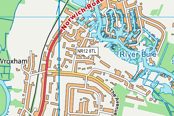 NR12 8TL map - OS VectorMap District (Ordnance Survey)