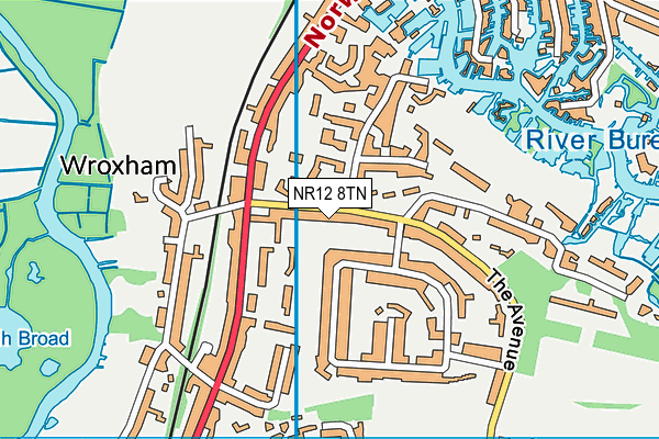 NR12 8TN map - OS VectorMap District (Ordnance Survey)