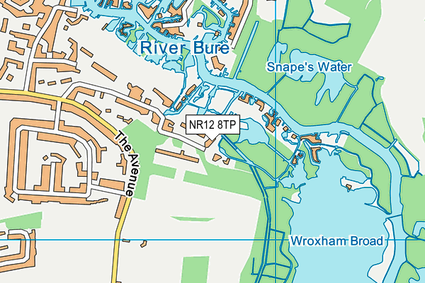 NR12 8TP map - OS VectorMap District (Ordnance Survey)