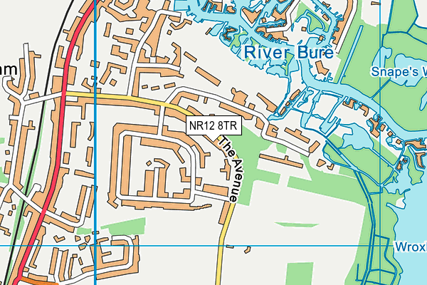 NR12 8TR map - OS VectorMap District (Ordnance Survey)