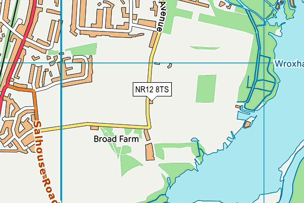 NR12 8TS map - OS VectorMap District (Ordnance Survey)