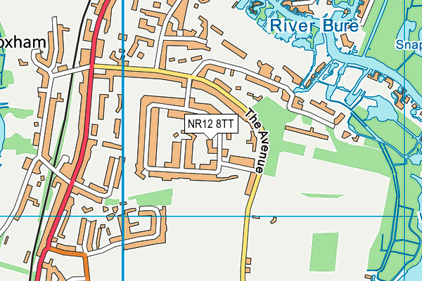 NR12 8TT map - OS VectorMap District (Ordnance Survey)
