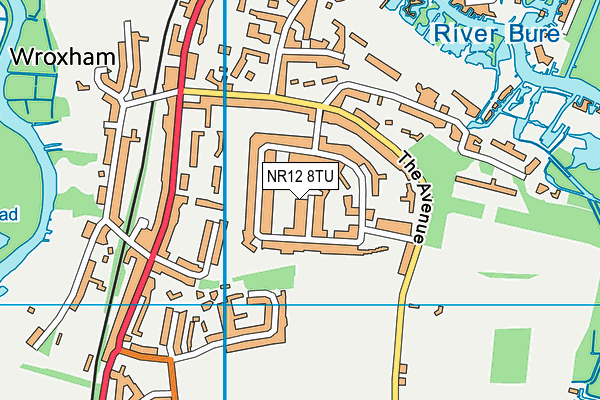 NR12 8TU map - OS VectorMap District (Ordnance Survey)