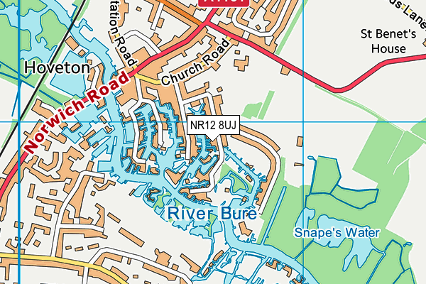 NR12 8UJ map - OS VectorMap District (Ordnance Survey)
