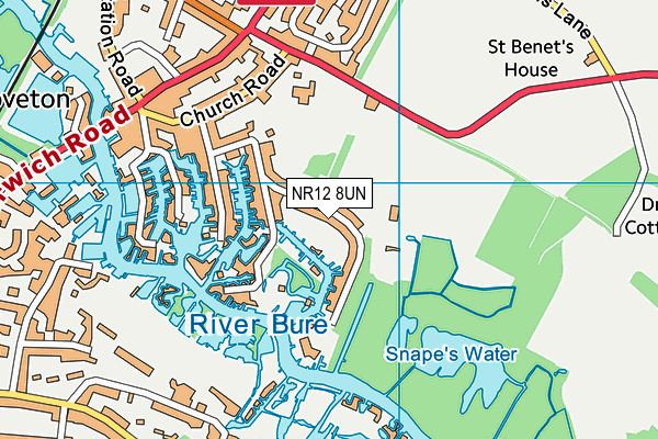 NR12 8UN map - OS VectorMap District (Ordnance Survey)