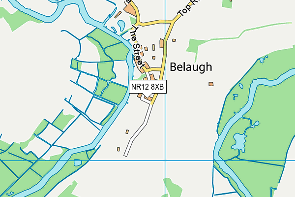 NR12 8XB map - OS VectorMap District (Ordnance Survey)