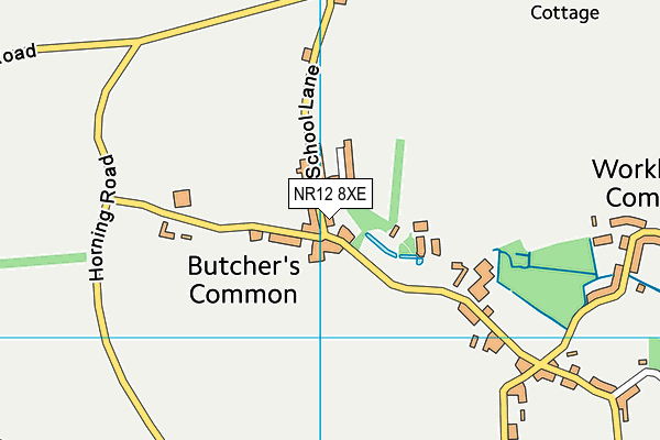 NR12 8XE map - OS VectorMap District (Ordnance Survey)