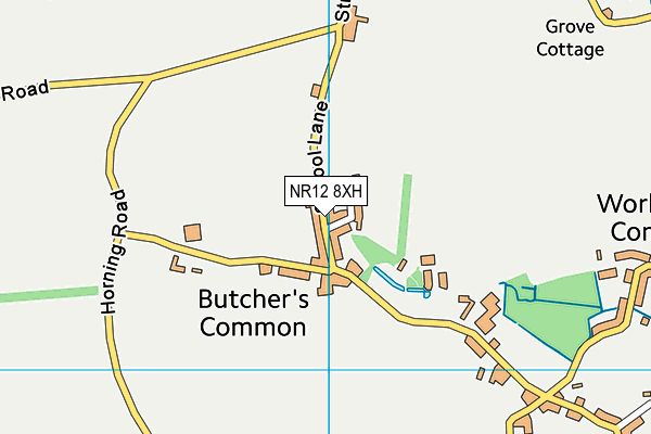 NR12 8XH map - OS VectorMap District (Ordnance Survey)