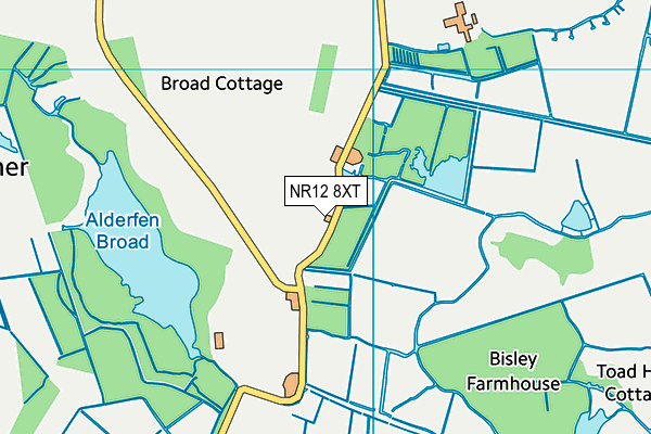 NR12 8XT map - OS VectorMap District (Ordnance Survey)