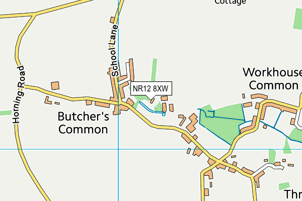 NR12 8XW map - OS VectorMap District (Ordnance Survey)