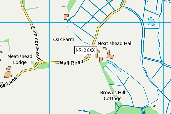 NR12 8XX map - OS VectorMap District (Ordnance Survey)