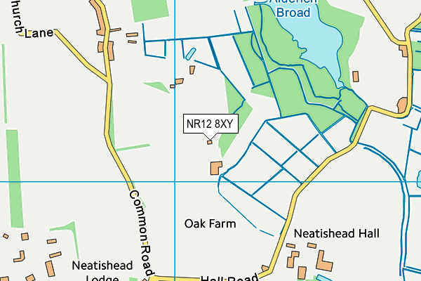 NR12 8XY map - OS VectorMap District (Ordnance Survey)