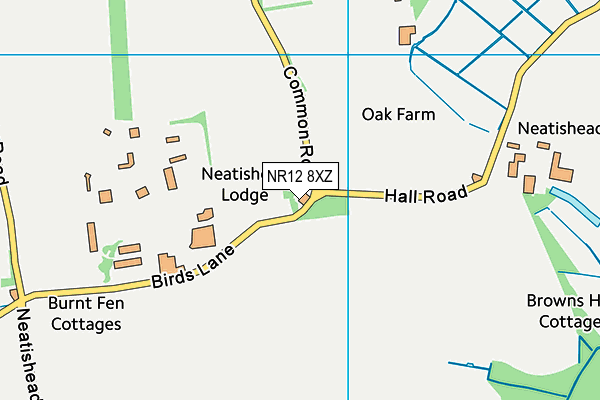 NR12 8XZ map - OS VectorMap District (Ordnance Survey)