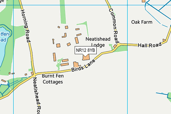 NR12 8YB map - OS VectorMap District (Ordnance Survey)