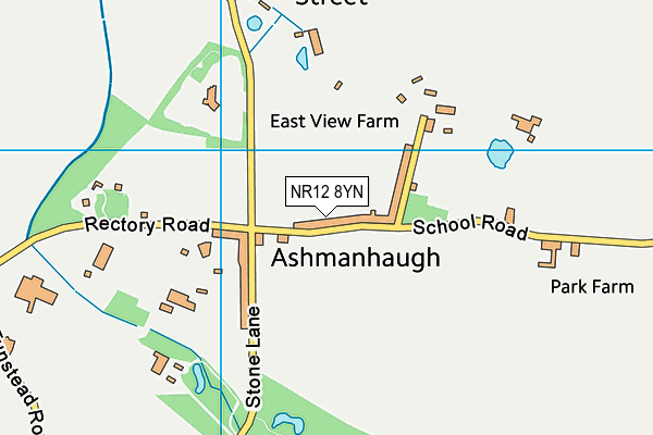 NR12 8YN map - OS VectorMap District (Ordnance Survey)