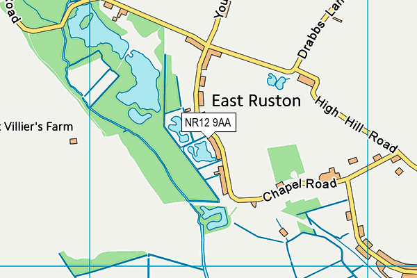 NR12 9AA map - OS VectorMap District (Ordnance Survey)