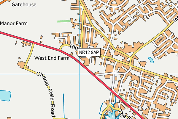 NR12 9AP map - OS VectorMap District (Ordnance Survey)
