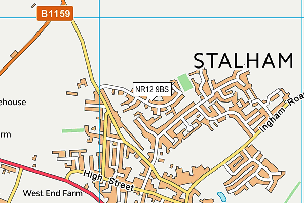 NR12 9BS map - OS VectorMap District (Ordnance Survey)