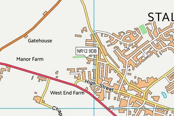 NR12 9DB map - OS VectorMap District (Ordnance Survey)