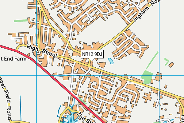 NR12 9DJ map - OS VectorMap District (Ordnance Survey)